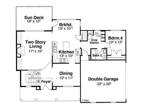 First Floor image of CARBONE House Plan